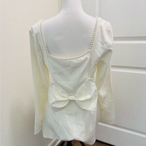 Wedding dress romper size medium Lulus